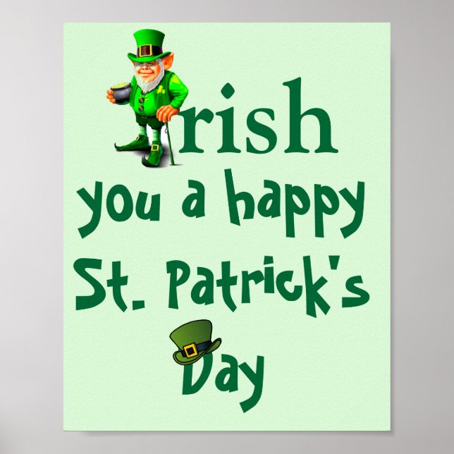 AFFICHE IRISH ST. JOUR DE PATRICK (Devant)