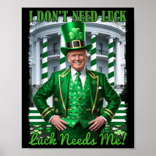 Affiche Irlandais Drôle Trump Jour de la Saint Patrick La 