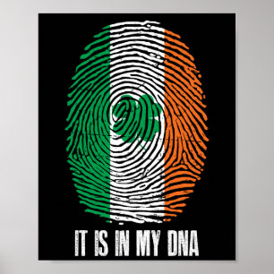 Affiche Irlandais PrIde Irlande Il Est Dans Mon ADN