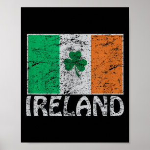 Affiche Irlandaise & Irlande Drapeau Co. Irlande Drape