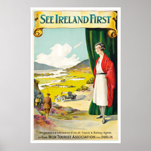 Affiche Irlande Art Irlandais Impression Voyage