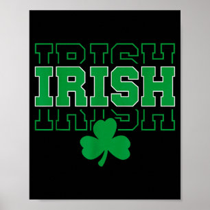 Affiche Irlande Ascendance Irlandaise Style Université Pou