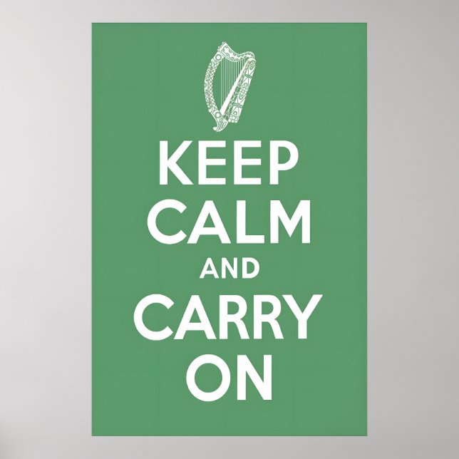 Affiche Irlande Garder son calme et continuer Impr (Devant)