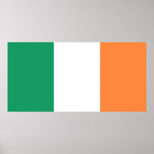 Affiche Irlande National Flag, standard irlandais, bannièr