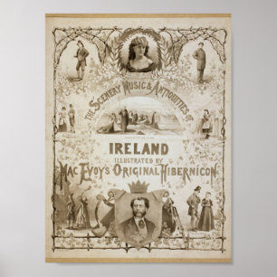 Affiche Irlande, par 'Mac Evoy's Original Hibernicon'