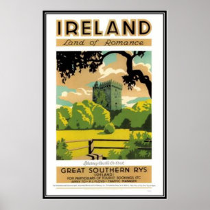 Affiche Irlande vintage -