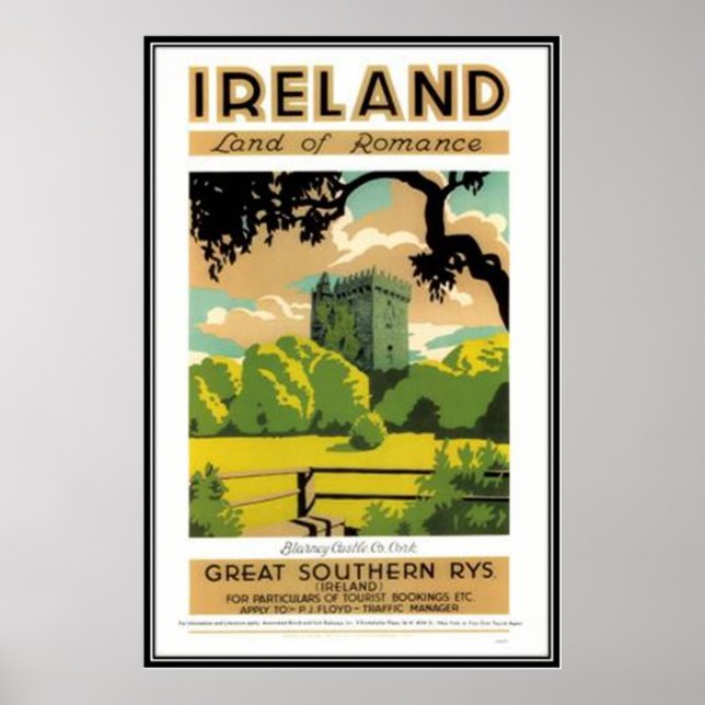 Affiche Irlande vintage - (Devant)