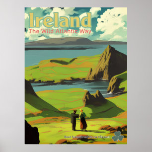 Affiche Irlande Vintage Irish Travel Advert