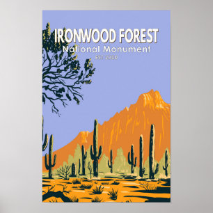 Affiche Ironwood Forest National Monument Arizona Vintage