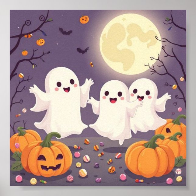 Affiche Irresistibly Ghosts – Beautiful Pastel Halloween  (Devant)