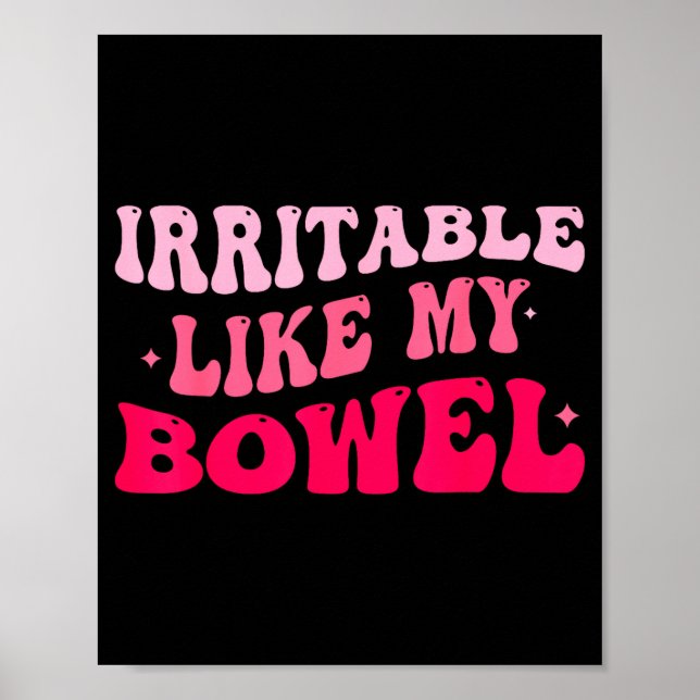 Affiche Irritable comme mon intestin SII Mèmes drôles  (Devant)