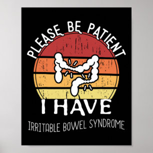 Affiche Irritable Syndrome de Bowl Sensibilisation Amusant