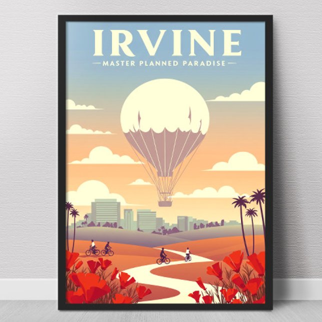 Affiche Irvine Californie vintage (Créateur téléchargé)