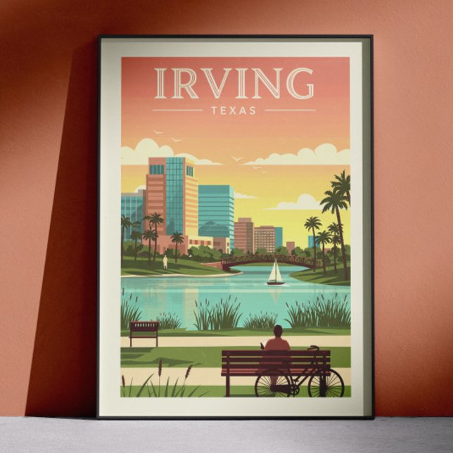 Affiche Irving Texas vintage (Créateur téléchargé)
