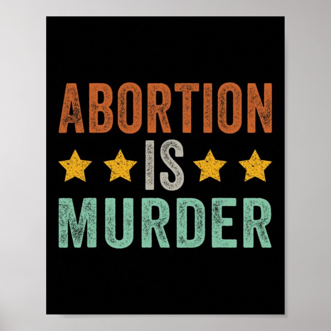 Affiche Is Meurtre - Feminist Pro Choice Retro Vintage (Devant)