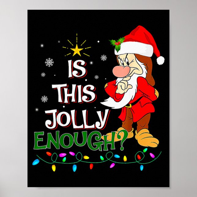 Affiche Is This Jolly Enough Mpy Elf Pajama Christmas Ligh (Devant)