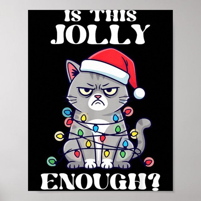 Affiche Is This Jolly Enough Tangled Christmas Cat  (Devant)