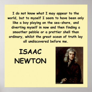 Affiche isaac newton