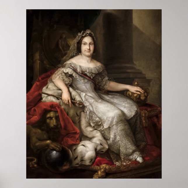 Affiche Isabel II d'Espagne - Reine (Devant)