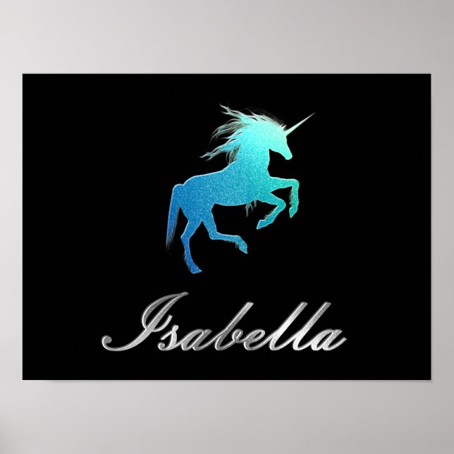 Affiche Isabella nom - choisissez votre couleur (Devant)