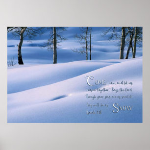 Affiche Isaiah 1:18 Inspirational