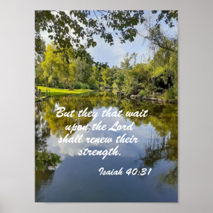 Affiche Isaiah 40:31 But they that wait upon the Lord