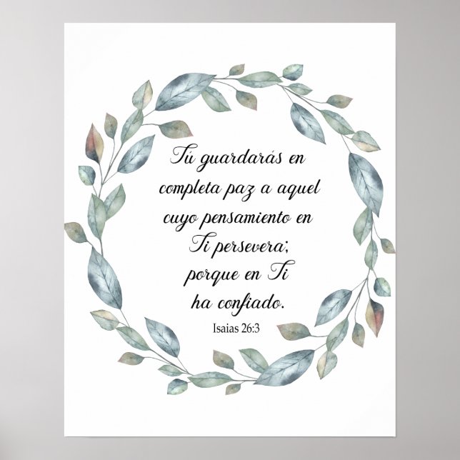 Affiche Isaias 26 (Devant)