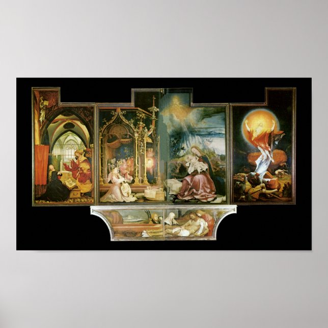 Affiche Isenheimer Altar, Mathis Gothart Grünewald (Devant)