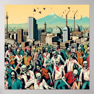 Affiche Isfahan with zombies - Persian (iran) design