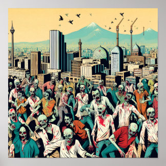 Affiche Isfahan with zombies - Persian (iran) design