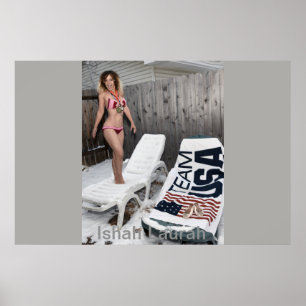 Affiche Ishah Laurah Aux Jeux Olympiques D'Hiver 2018