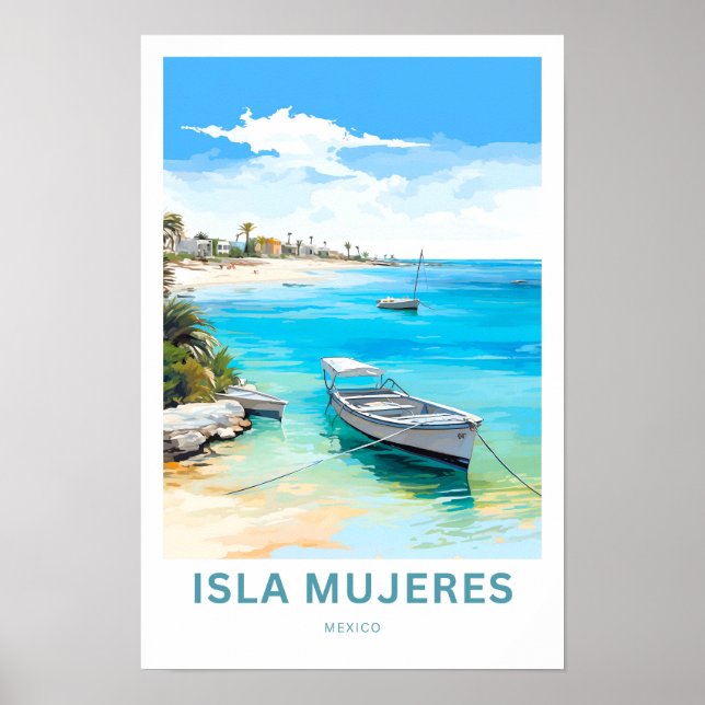 Affiche Isla Mujeres Mexique (Devant)