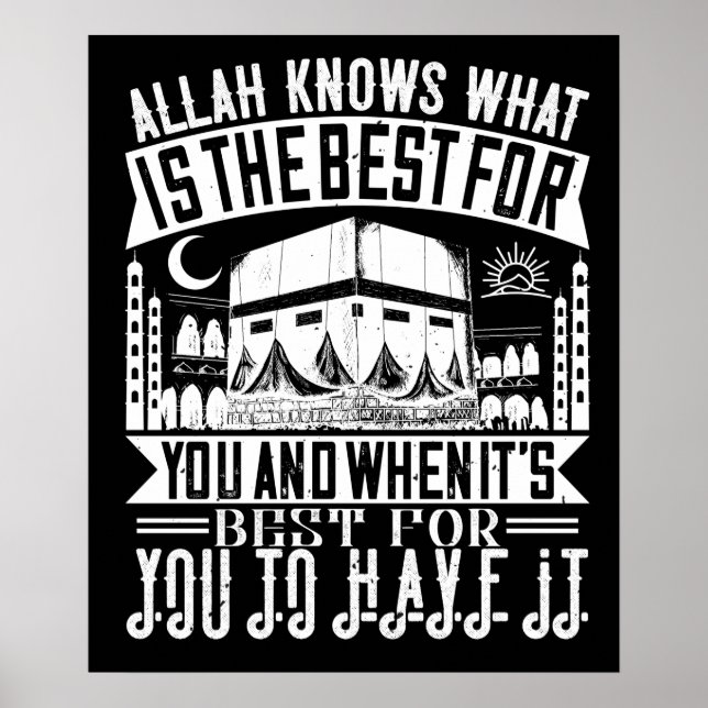 Affiche Islam - Allah sait ce qui est mieux pour vous (Devant)