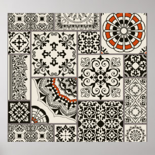 Affiche Islam Arabe Majolica Carreaux