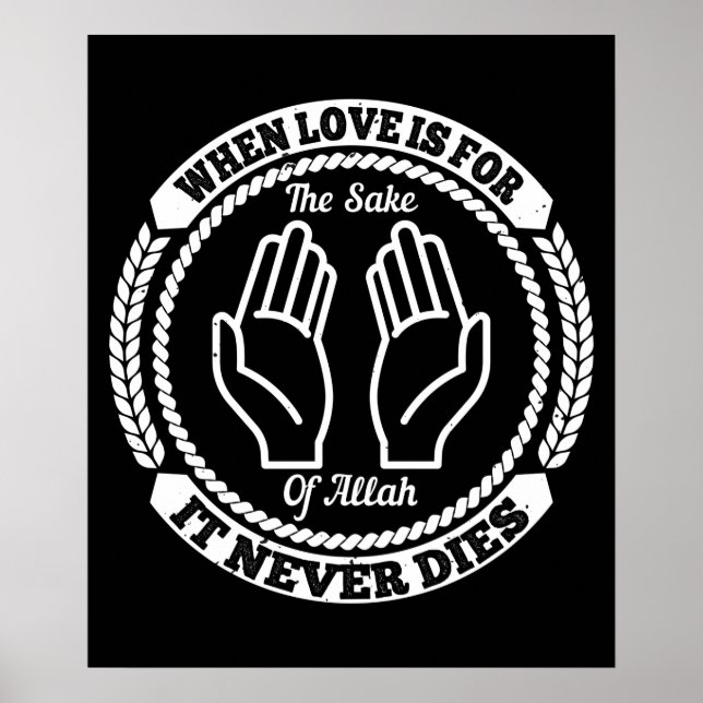 Affiche Islam Quand L'Amour Est Pour Le Bien D'Allah (Devant)