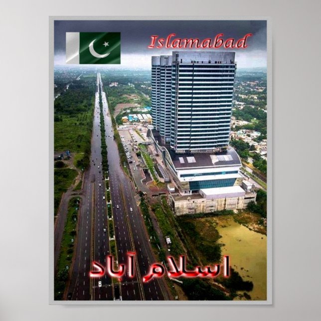 Affiche Islamabad - Vue Par Nuit - Pakistan - (Devant)