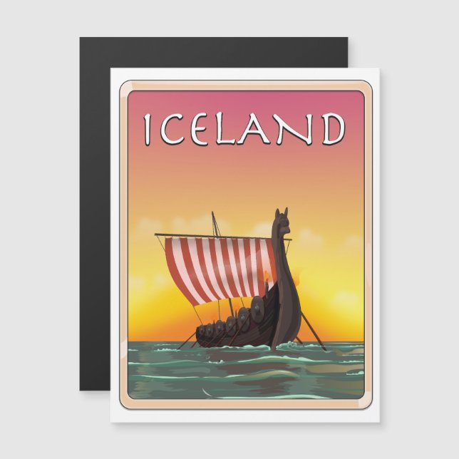 Affiche Islande Viking Travel (Devant / Derrière)