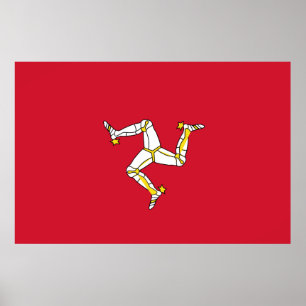 Affiche Isle of Man flag 