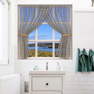 Affiche Isle of Skye (Écosse) Fake Window View with Lace