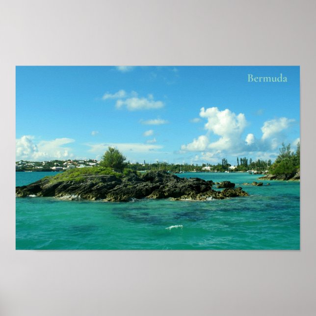 Affiche Islet en Mangrove Bay, Bermudes (Devant)