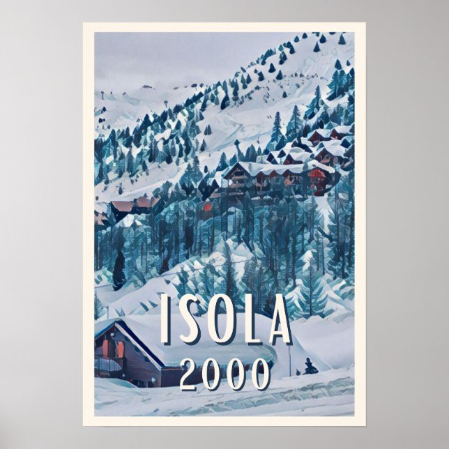 Affiche Isola 2000 Station de ski (Devant)