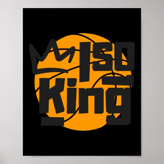 Affiche Isolement du basket-ball King One Man Show (Devant)