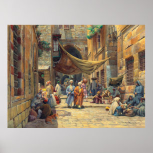 Affiche Israël : 19. Jh. Jérusalem - König David Straße