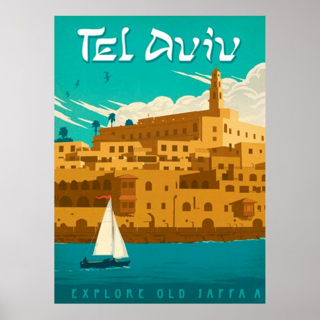 Affiche " Israël : 2021/heute Tel Aviv - Sommer Reise ... (Devant)
