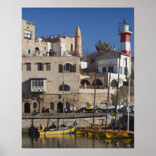 Affiche Israël, Tel Aviv, Jaffa, Vieux-Port de Jaffa