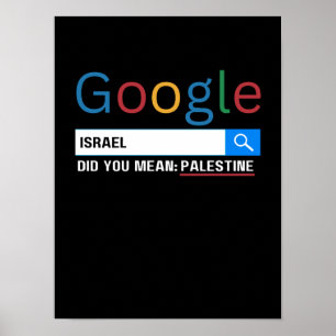 Affiche israël, tu voulais dire la Palestine research grag