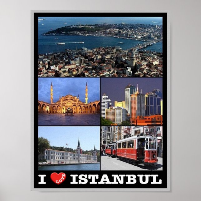 Affiche Istanbul - I Love - Turquie - (Devant)