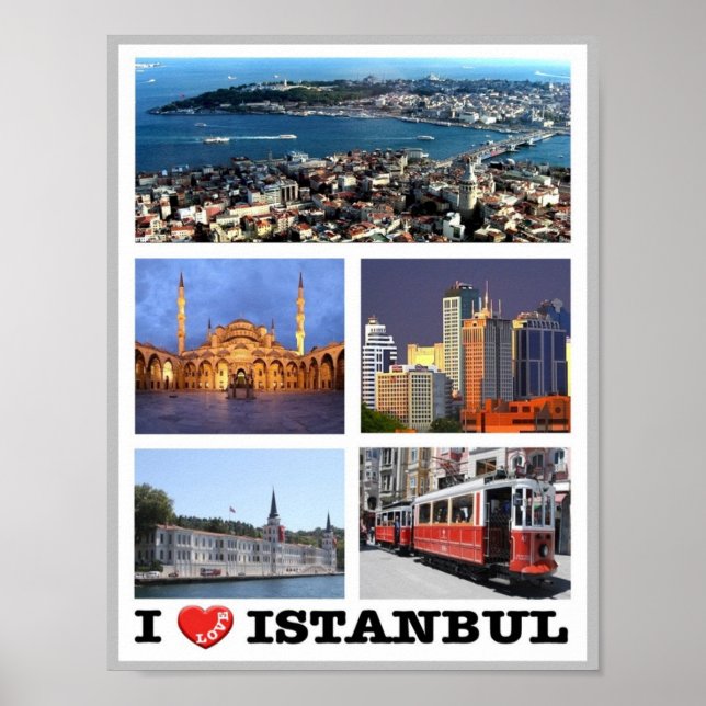 Affiche Istanbul - I Love - Turquie - (Devant)
