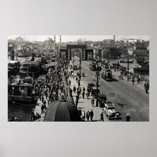 Affiche ISTANBUL, TURQUIE - CIRCA années 1900 : cityscap V