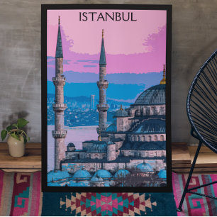 Affiche Istanbul Turquie Sainte-Sophie Architecture